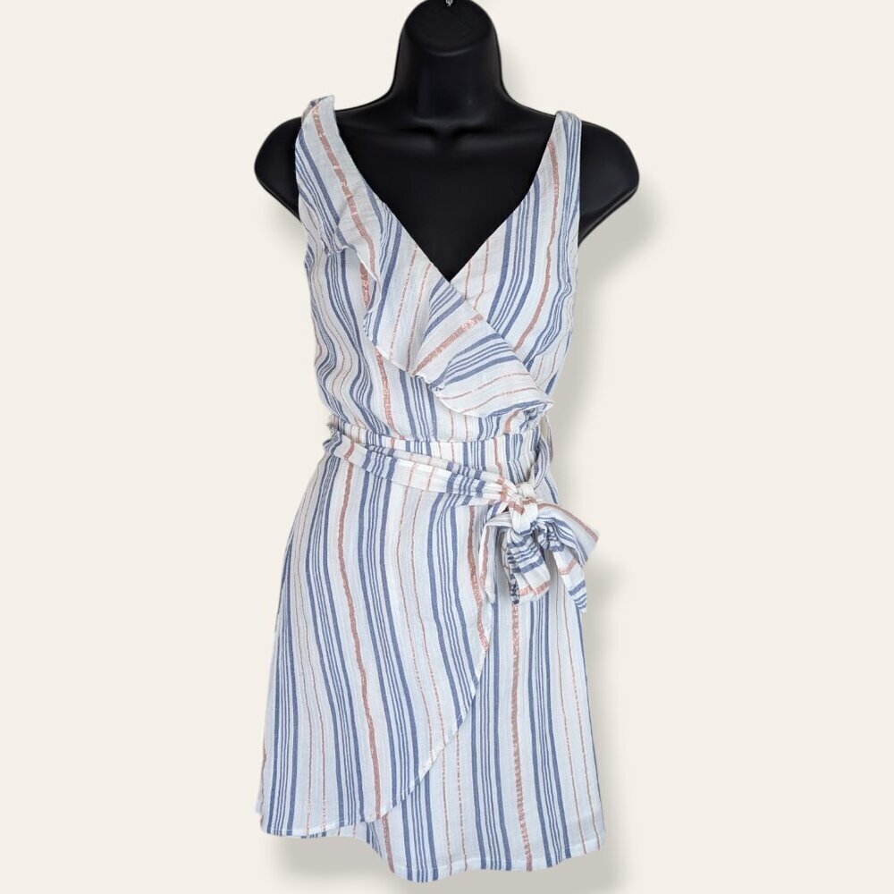 Guess Sleeveless Laguna Blue Stripe Dress